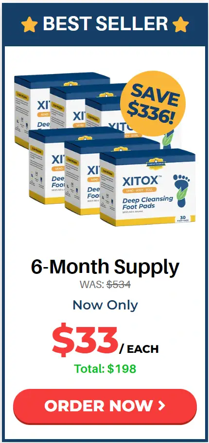 Xitox Foot Pads 6 pack 